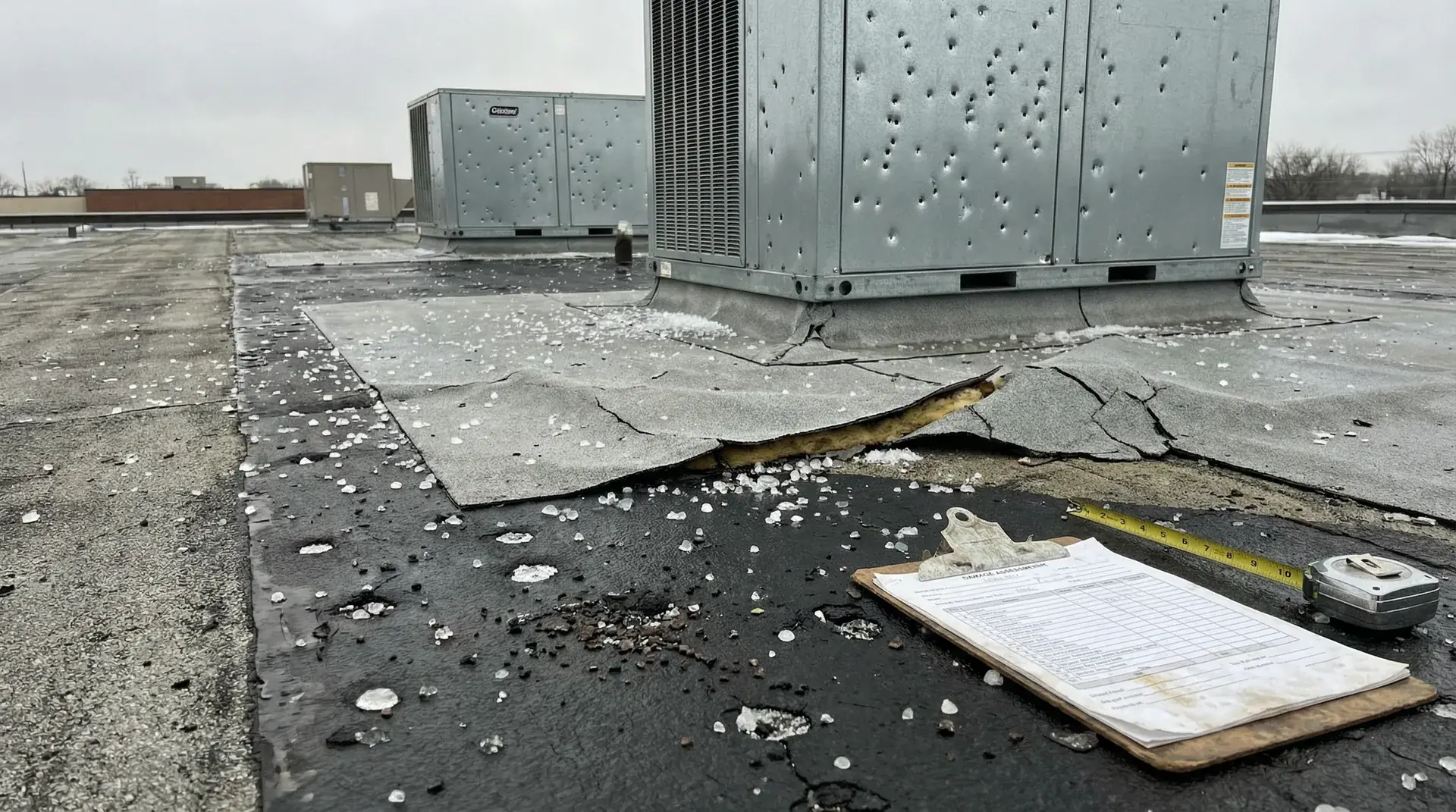 Commercial Hail Claims: Every Damaged Surface Documented